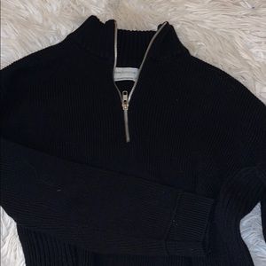Urban outfitters cropped black hoodie